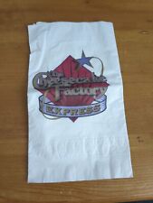 Cheesecake factory napkin for sale  LEICESTER