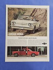 1963 Chevrolet Corvair Monza: Growls for the Men anúncio impresso vintage, usado comprar usado  Enviando para Brazil