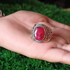 Ruby Gemstone Ring 925 Sterling Silver Handmade Jewelry Gift For Women AM-196, used for sale  Shipping to South Africa