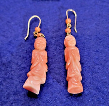 Coral earrings for sale  NOTTINGHAM