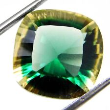 11.90Ct Natural Bi-Color Tourmaline Cushion Concave Cut Certified Loose Gemstone for sale  Shipping to South Africa