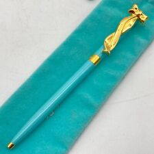 MINT Tiffany & Co. Ballpoint Pen blue ribbon oil-based Black ink for sale  Shipping to South Africa