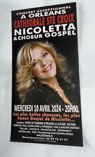 Nicoletta flyer concert d'occasion  Chartres