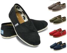  Sapatos femininos masculinos TOM S slip-on casual sem salto lona maciça lazer mocassim sapatos  comprar usado  Enviando para Brazil