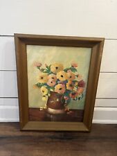 Vintage floral painting for sale  Dunedin