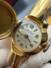 LUXURY VINTAGE DULUX WATCH AMAZING GOLD LADY WATCH SWISS MADE MINT CONDITION 50s for sale  Shipping to South Africa