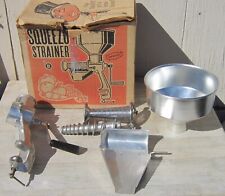 Vintage SQUEEZO FOOD STRAINER 400-TS Tomato ALL-METAL, used for sale  Shipping to South Africa