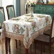 Used, European Retro Dinning Tablecloth with Tassel Embroidery Table Cover Table Cloth for sale  Shipping to South Africa