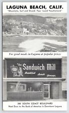 Usado, Molino de sándwiches Laguna Beach CA, gofres crujientes, pintores locales ~ montes/surf/arena c1950 segunda mano  Embacar hacia Argentina