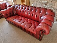 Chesterfield oxblood seat for sale  BROMYARD