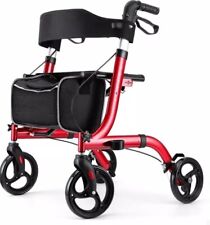 RINKMO Rollator Walker For Senior Lightweight Foldable Aid 8" Wheels 300 lb Seat, used for sale  Shipping to South Africa