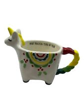 Taza mágica de Navidad unicornio taza de tiempo más mágica cola arco iris 16 oz café segunda mano  Embacar hacia Argentina