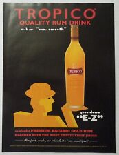 1999 TROPICO Quality Bacardi Rum Drink Magazine Ad - a.k.a. "Sr. Suave" comprar usado  Enviando para Brazil