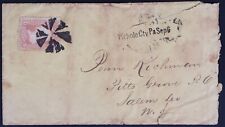 Mayfairstamps EUA 1860s Pithole PA Straight Line Cancel to Pitts Grove NJ Cover a comprar usado  Enviando para Brazil