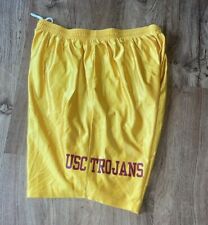 Vintage RARE USC Trojans Mens Gym Basketball Shorts SHINY YELLOW Size XXL, used for sale  Shipping to South Africa