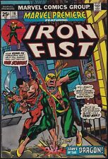 Marvel Comics ESTRENO DE MARVEL #16 Segunda Aparición de Iron Fist 1974 ¡En buen estado/en muy buen estado! segunda mano  Embacar hacia Argentina