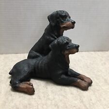 Usado, Estátua de cachorro Homco Rottweiler figura de resina 1996 presentes interiores para casa #8858 comprar usado  Enviando para Brazil