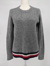 Suéter feminino Tommy Hilfiger cinza mistura de lã tamanho médio comprar usado  Enviando para Brazil