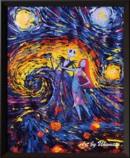 Jack Sally Jack and Sally Nightmare Before Christmas Van Gogh Starry Night A005, used for sale  Shipping to Canada