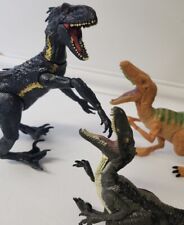 Lote de 3 estatuillas de juguete dinosaurio Mattel Jurassic World Indoraptor Velociraptor  segunda mano  Embacar hacia Argentina