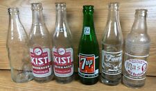 Used, 6 lot Antique SODA POP Bottles 7-UP MA’S PEPSI KIST FAWN ACL graphics for sale  Shipping to South Africa