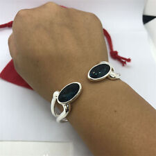  PULSEIRA Uno de 50 Kingdom pulseira aberta componente link e cristal azul prata comprar usado  Enviando para Brazil