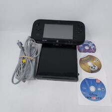 Nintendo Wii U 32GB Black Deluxe Console Gamepad WUP-101(02) Tested Bundle , used for sale  Shipping to South Africa