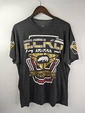 Camiseta grande gris dorada Ecko Unltd Unlimited MMA artes marciales mixtas para hombre, usado segunda mano  Embacar hacia Argentina