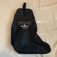 Bolsa de transporte/almacenamiento de botas Cavender's Black Western con compartimento con doble cremallera segunda mano  Embacar hacia Argentina