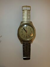 Reloj pulsera de cuarzo gigante de gran tamaño tono dorado reloj de pared LEER 20” segunda mano  Embacar hacia Argentina