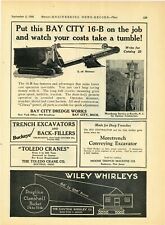 1926 Bay City Dredge Works Anúncio: 16B Skimmer, Trencher, Crane - Bay City, Michigan comprar usado  Enviando para Brazil