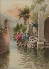 Antique italian watercolor d'occasion  Paris I