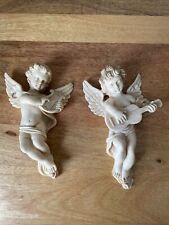 Pair cherubs playing for sale  CROOK