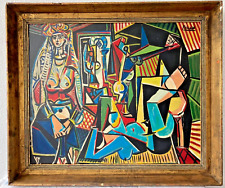 Pablo Picasso Firmado a Mano Original Vintage Pintura - Óleo sobre Madera Años 1930 segunda mano  Embacar hacia Argentina