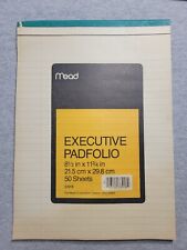 Bloco de notas Mead Executive Padfolio regra larga caderno com regras 33918 8 1/2 x 11 3/4 C, usado comprar usado  Enviando para Brazil