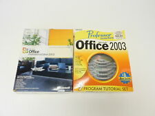 Microsoft Office Professional 2003 w/Serial Key + Professor Teaches Office 2003. for sale  Shipping to South Africa