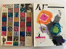 Usado, ¡A mitad de precio! Lote de 2 revistas American Fabrics, década de 1960, textiles y tendencias de telas  segunda mano  Embacar hacia Argentina