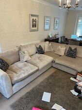 Grey velvet sofa for sale  SEVENOAKS