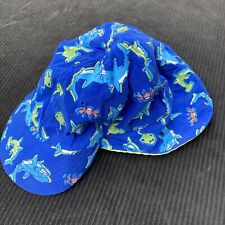 Usado, Gorra de bola para bebé niño pequeño sombrero de sol con solapa trasera pez azul tiburón elástico ACUARIO segunda mano  Embacar hacia Argentina