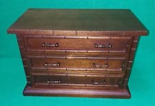 Vintage Large Capacity 3 Drawer Wooden Jewellery Box / Organizer for sale  Shipping to South Africa