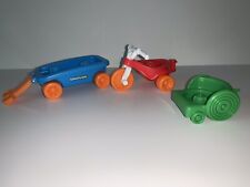 Cadeira de rodas Fisher Price Little People verde vagão azul bicicleta vermelha triciclo comprar usado  Enviando para Brazil