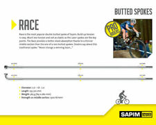 Used, SAPIM RACE SILVER J Bend Double Butted Spokes FACTORY LENGTHS SPECIAL DEAL £££ for sale  Shipping to South Africa