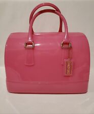 Bolsa grande Furla rosa gelatina doce com trava Hangtag e bolsa de pó comprar usado  Enviando para Brazil