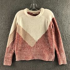 Womens George Size UK 8 Pink Sparkly Mix Long Sleeve Comfy Chenille Jumper Top for sale  Shipping to South Africa