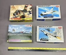 4-Russian/Soviet 1/144 Fighter Models: VIGGEN/MIG-2PF/SU-27 Knights/SU-22 Fitter, used for sale  Shipping to South Africa