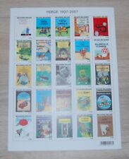 Feuille timbres tintin d'occasion  Lille-