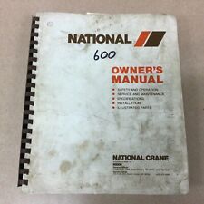 National 600 TRUCK CRANE SERVICE MANUAL PARTS BOOK OPERATION & MAINTENANCE GUIDE for sale  Shipping to Canada