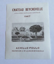 étiquette chateau beychevelle d'occasion  Saint-André-de-Cubzac