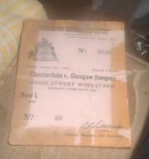 Ticket chesterfield glasgow for sale  TAUNTON