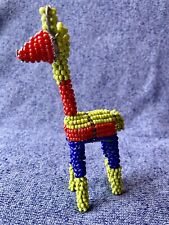 Figura de jirafa con cuentas cuentas con cuentas de semillas coloridas 5 pulgadas, usado segunda mano  Embacar hacia Argentina